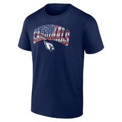 Arizona Cardinals Banner Wave Logo T-Shirt Navy