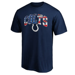 Indianapolis Colts Banner Wave Logo T-Shirt Navy