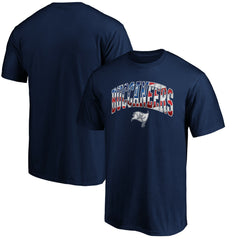 Tampa Bay Buccaneers Banner Wave Logo T-Shirt Navy