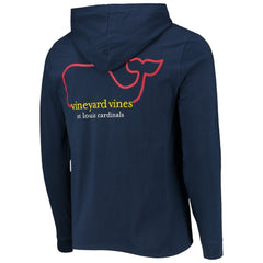 St. Louis Cardinals Vineyard Vines Long Sleeve Hoodie T-Shirt - Navy - MLB Lifestyle