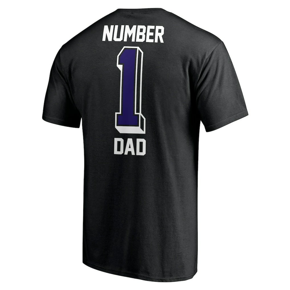Baltimore Ravens Number One Dad T-Shirt Black