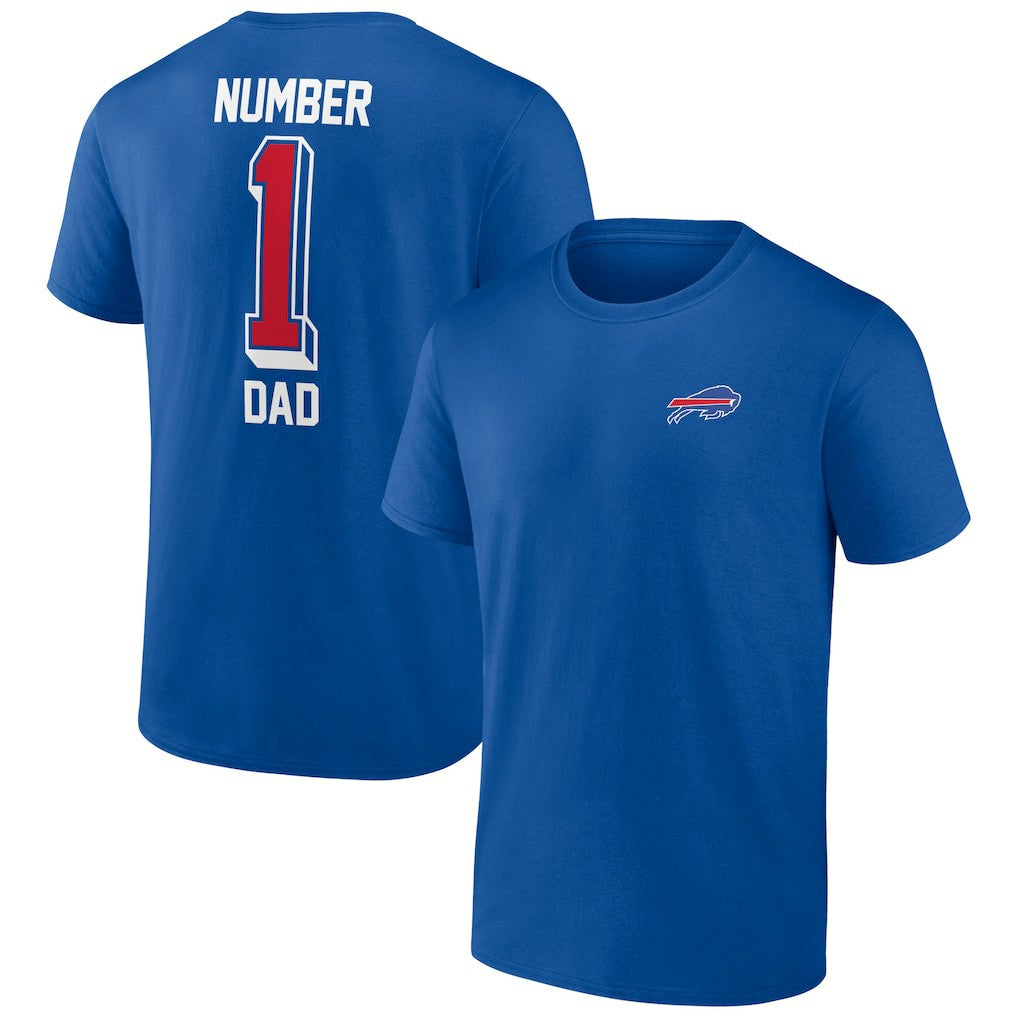 Buffalo Bills Number One Dad T-Shirt Royal