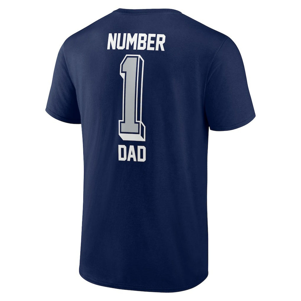 Dallas Cowboys Number One Dad T-Shirt Navy