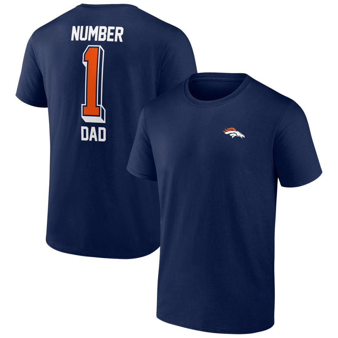 Denver Broncos Number One Dad T-Shirt Navy