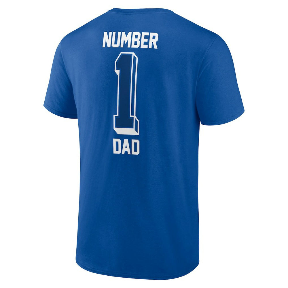 Indianapolis Colts Number One Dad T-Shirt Royal