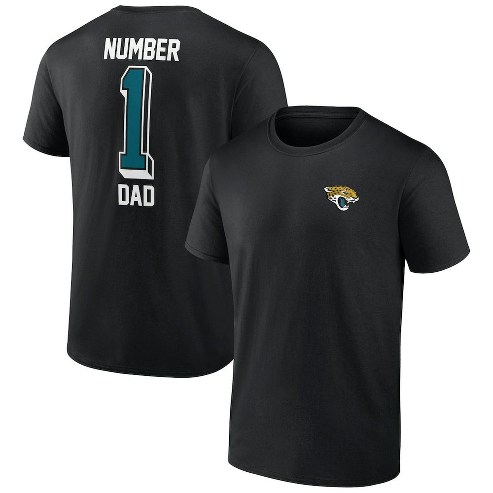 Jacksonville Jaguars Number One Dad T-Shirt Black