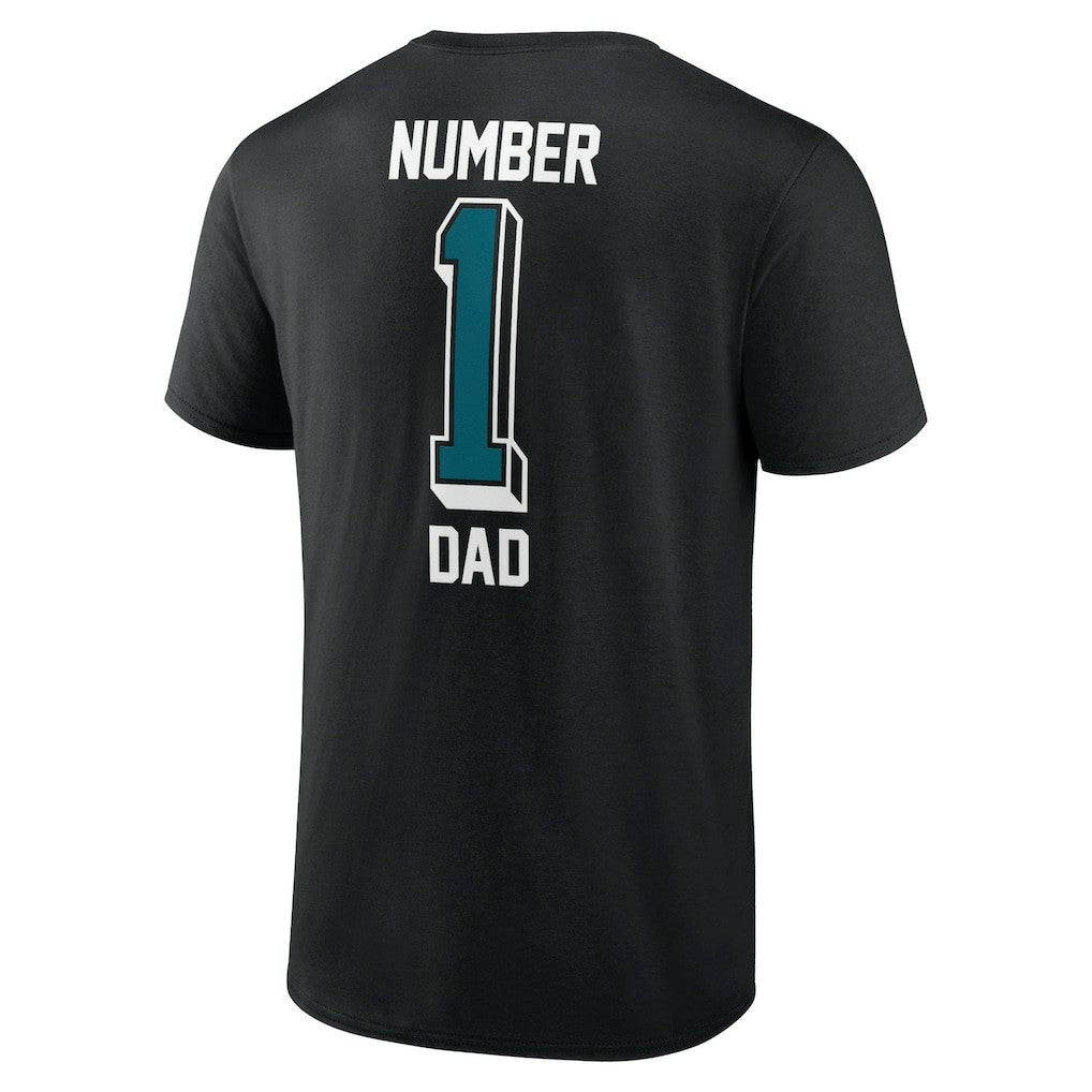 Jacksonville Jaguars Number One Dad T-Shirt Black