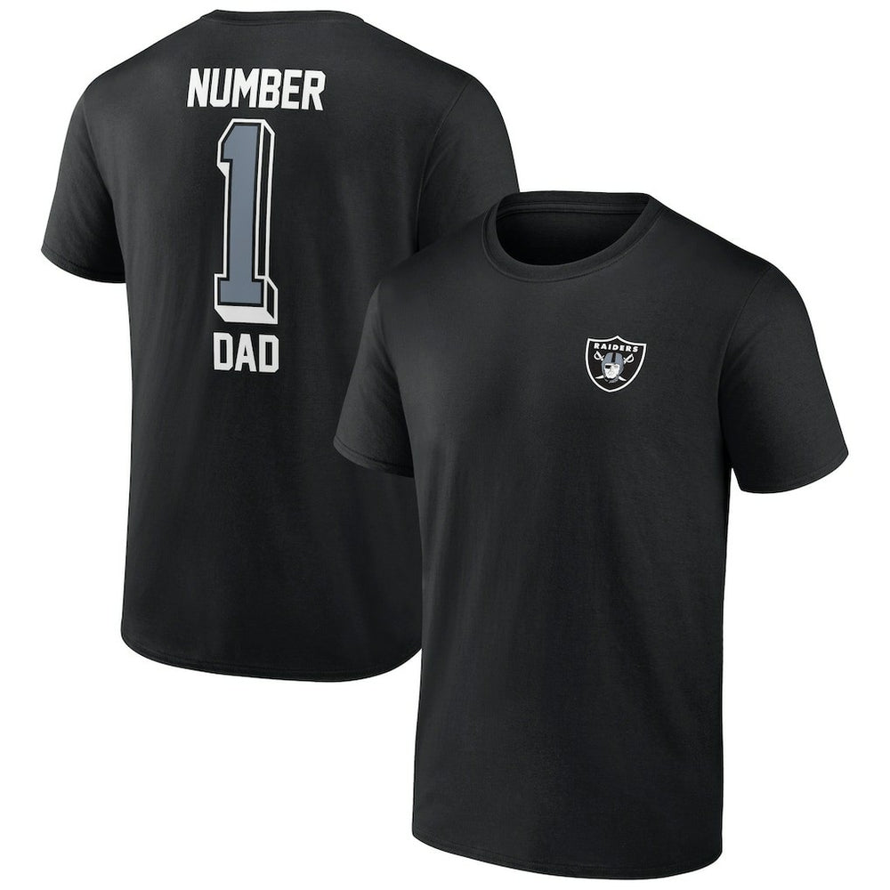 Las Vegas Raiders Number One Dad T-Shirt Black