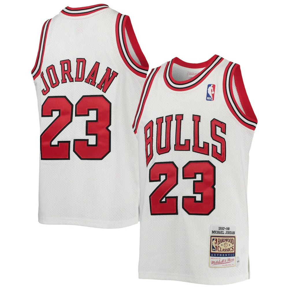 Michael Jordan Chicago Bulls Youth 1997/98 Hardwood Classics Authentic Jersey for sale White | Mitchell & Ness outlet