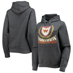 Washington Commanders WEAR by Erin Andrews Women's Fleece Pullover Hoodie Heathered Gray