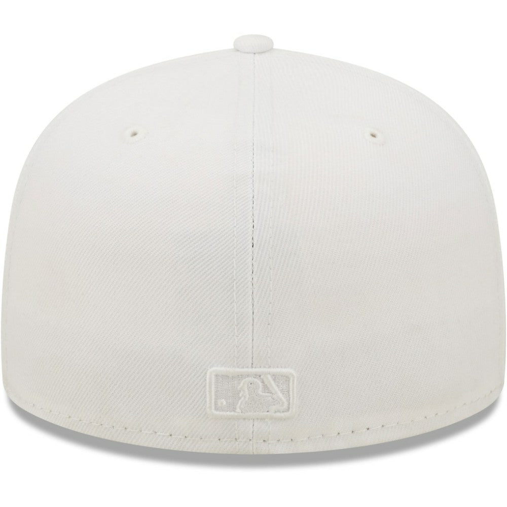 Cincinnati Reds New Era White on White 59FIFTY Fitted Hat - New Era Discount