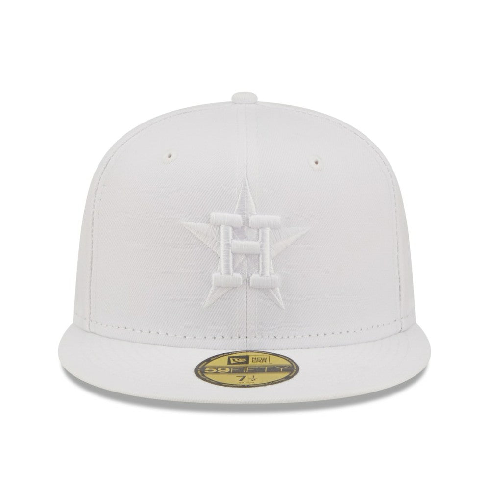 Houston Astros New Era White on White 59FIFTY Fitted Hat - New Era Sale