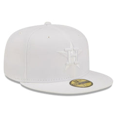 Houston Astros New Era White on White 59FIFTY Fitted Hat - New Era Sale