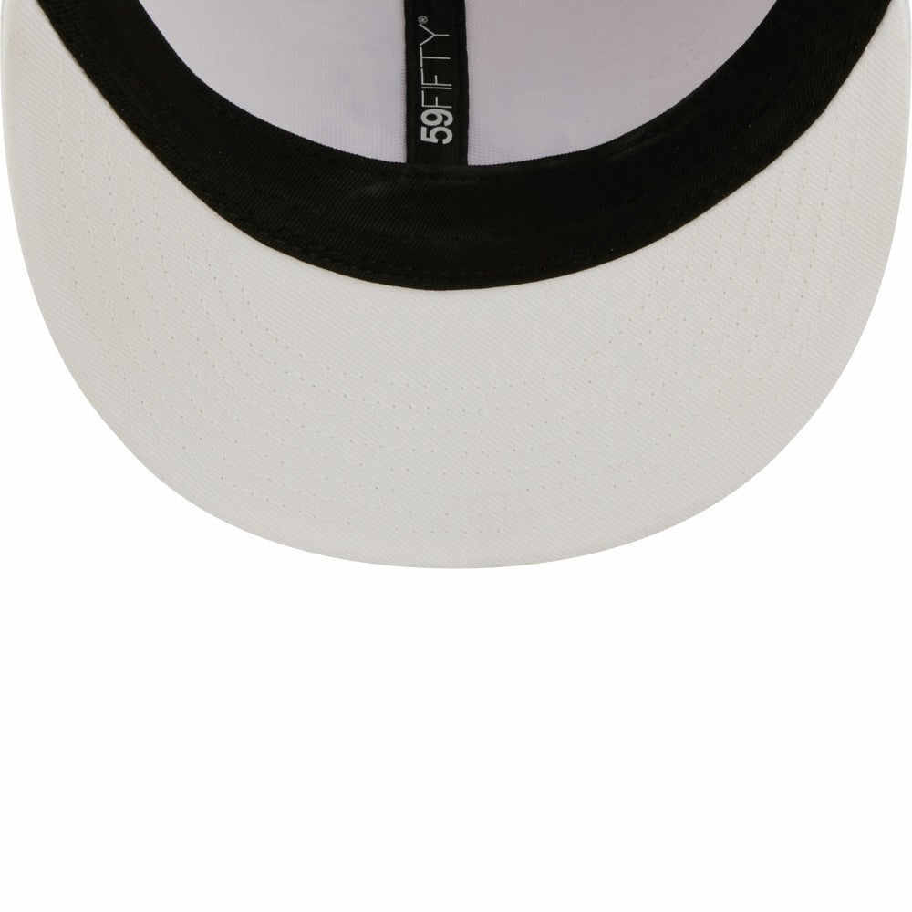 Los Angeles Dodgers New Era White on White 59FIFTY Fitted Hat - New Era Lifestyle