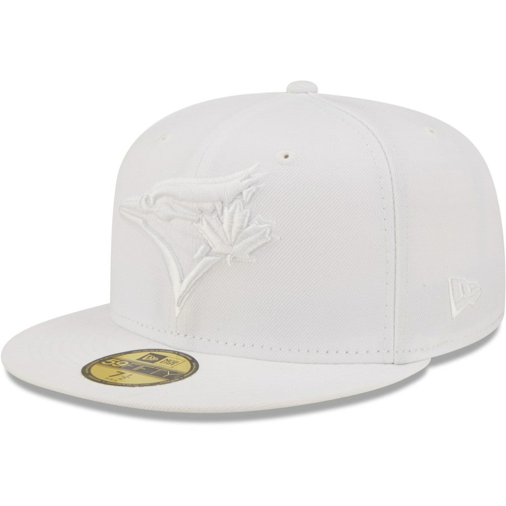 Toronto Blue Jays New Era White on White 59FIFTY Fitted Hat - New Era Sale