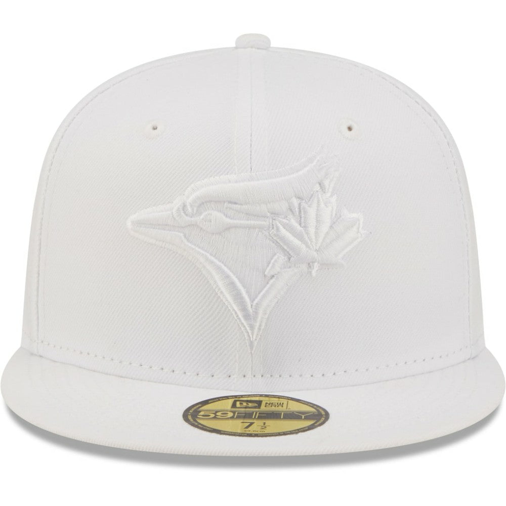 Toronto Blue Jays New Era White on White 59FIFTY Fitted Hat - New Era Sale