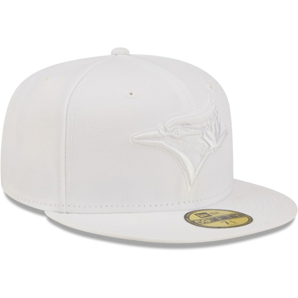 Toronto Blue Jays New Era White on White 59FIFTY Fitted Hat - New Era Sale