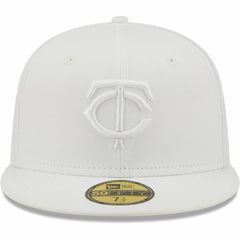 Minnesota Twins New Era White on White 59FIFTY Fitted Hat - New Era Sale