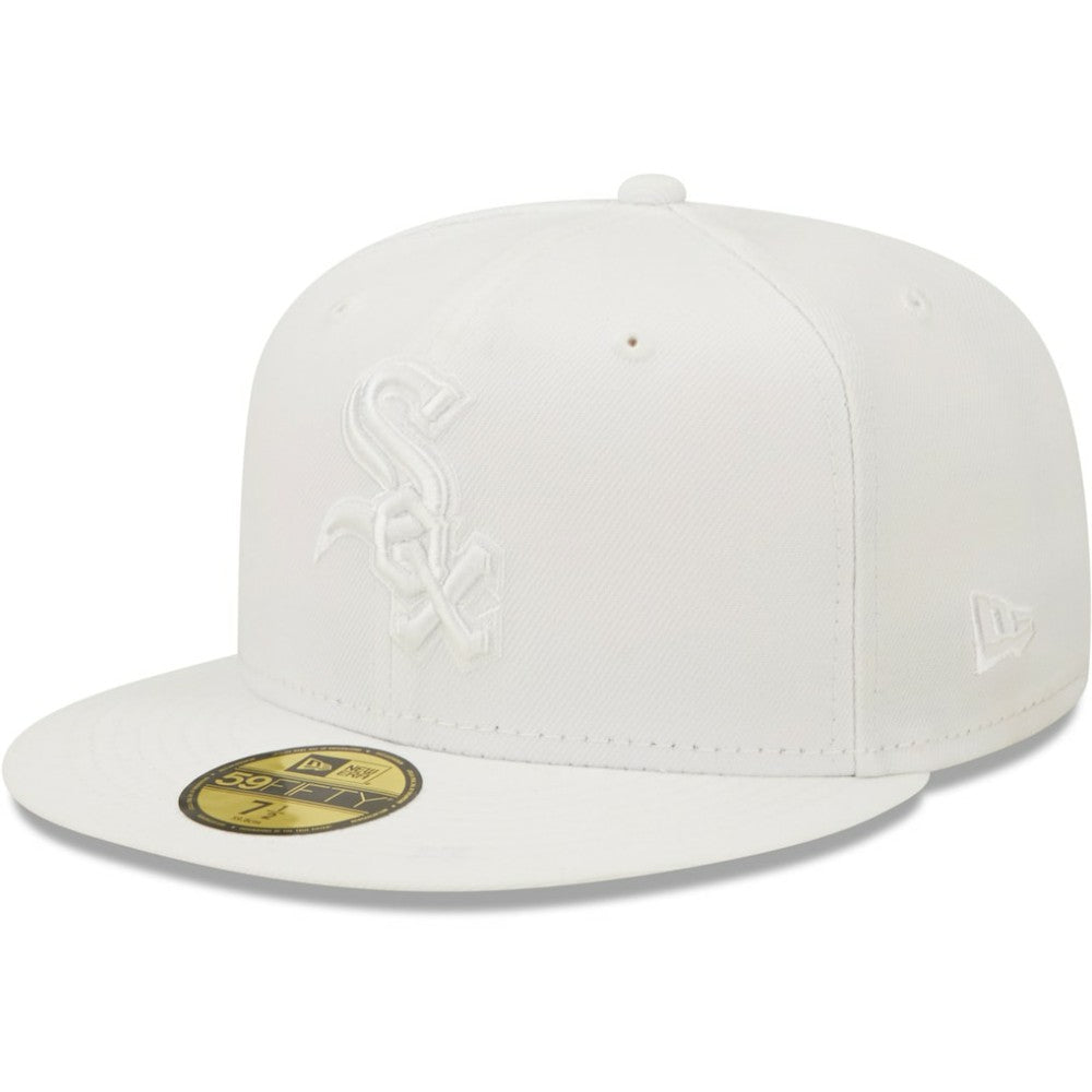 Chicago White Sox New Era White on White 59FIFTY Fitted Hat - New Era Discount