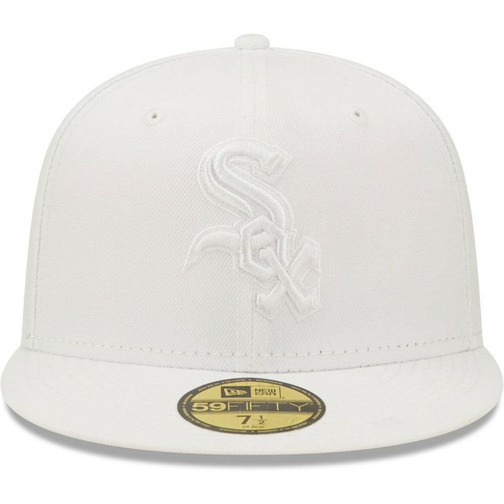 Chicago White Sox New Era White on White 59FIFTY Fitted Hat - New Era Discount