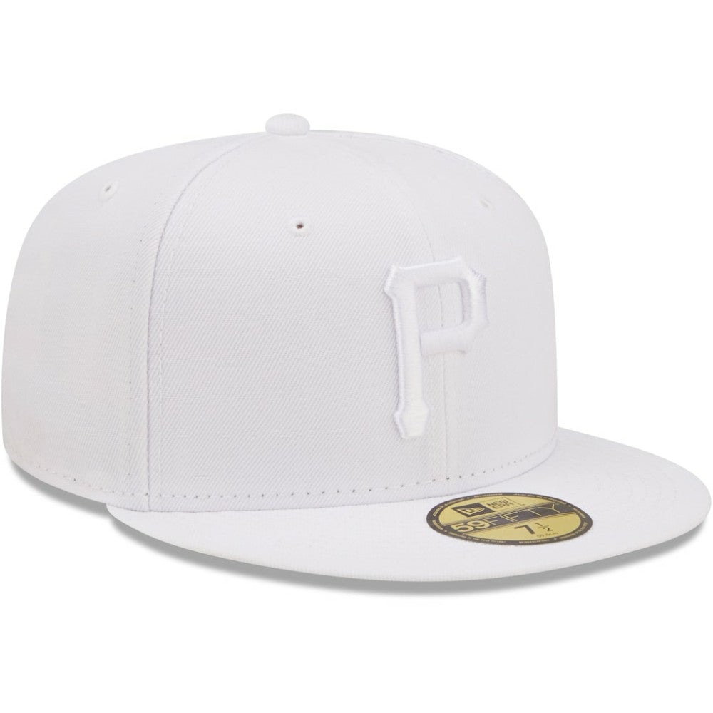 Pittsburgh Pirates New Era White on White 59FIFTY Fitted Hat - New Era Online