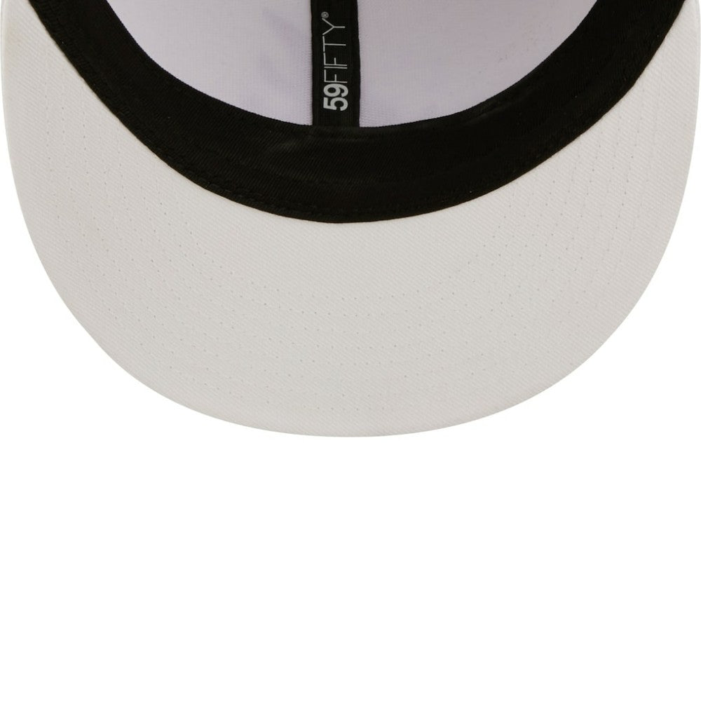 Athletics New Era White on White 59FIFTY Fitted Hat - New Era Sale