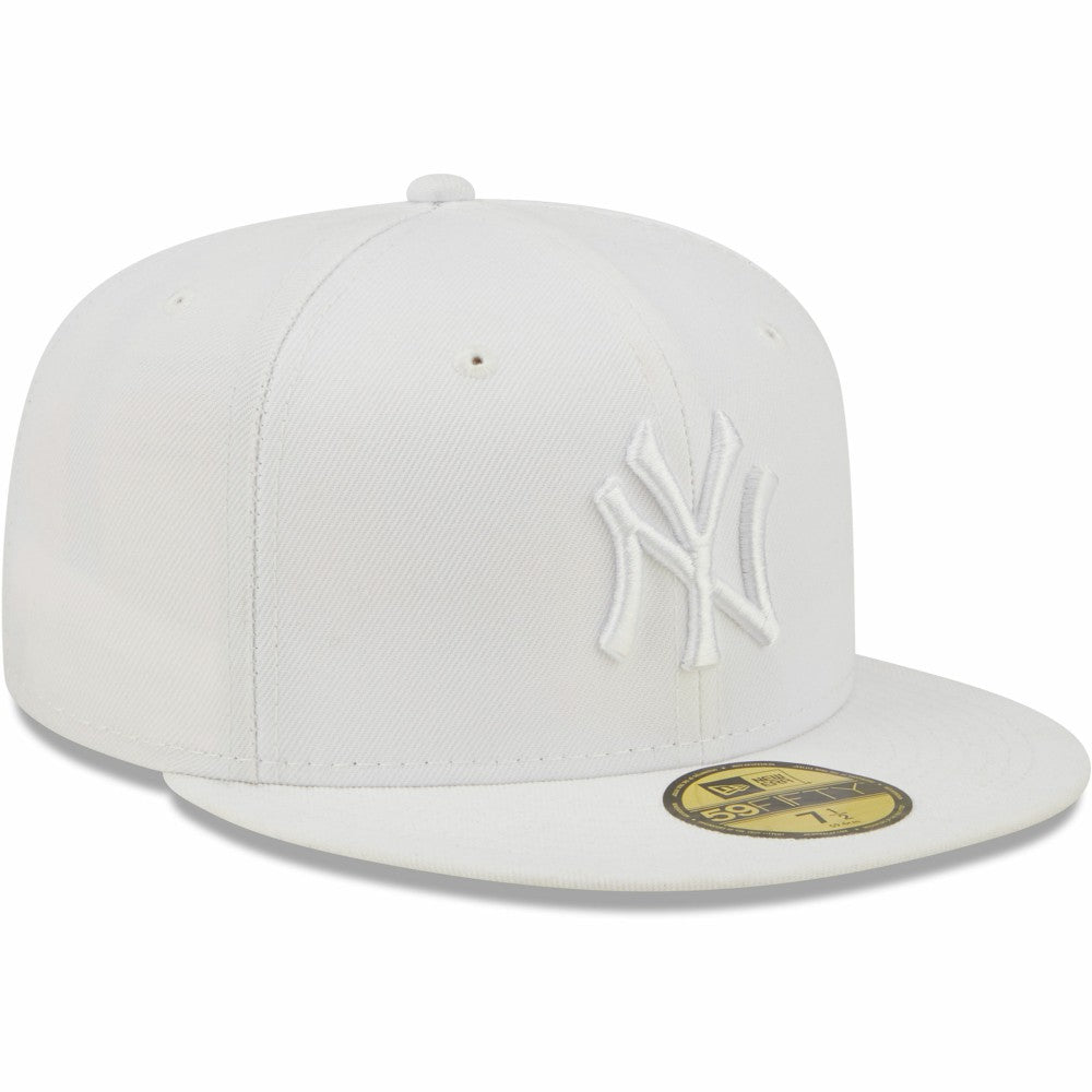 New York Yankees New Era White on White 59FIFTY Fitted Hat - New Era Sale