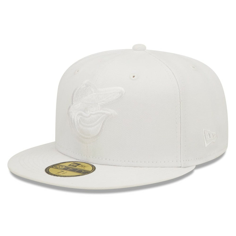 Baltimore Orioles New Era White on White 59FIFTY Fitted Hat - New Era Online