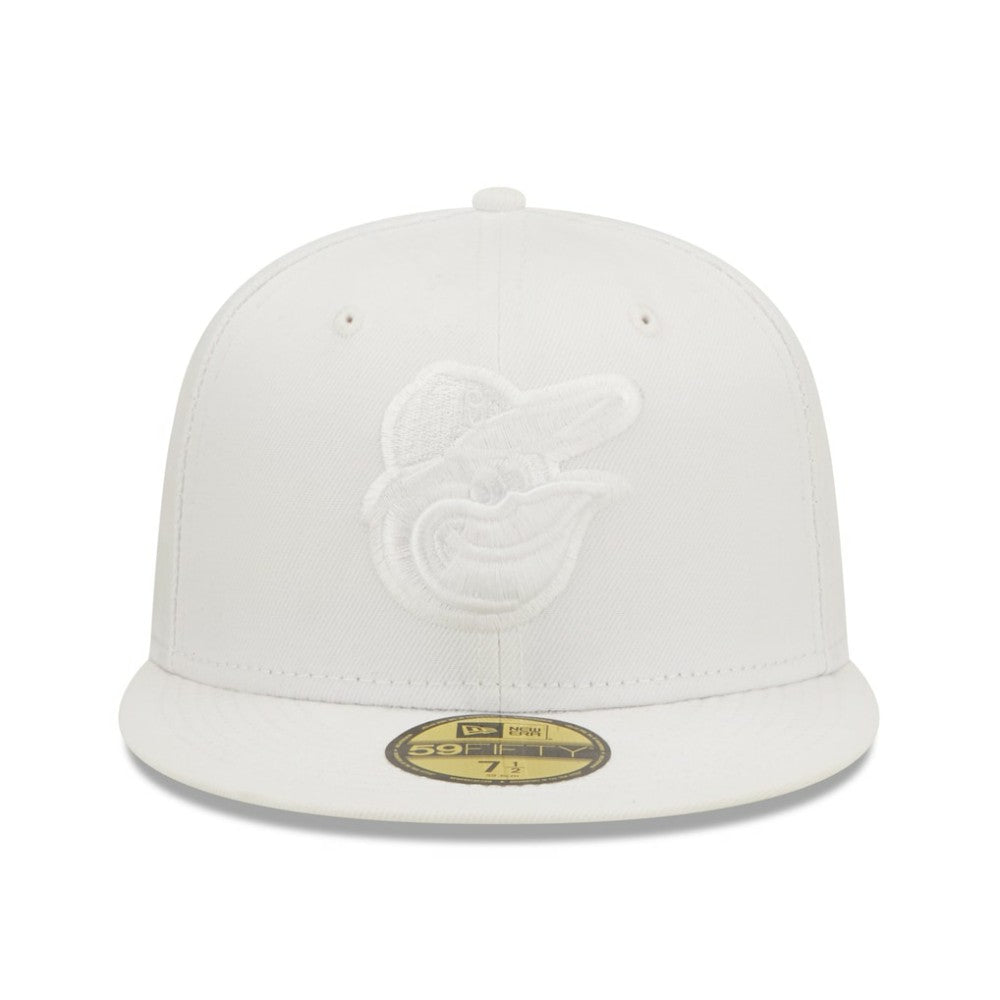 Baltimore Orioles New Era White on White 59FIFTY Fitted Hat - New Era Online
