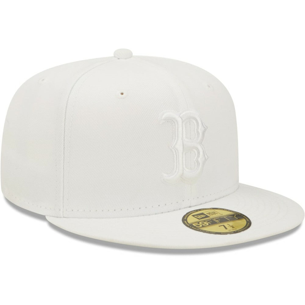 Boston Red Sox New Era White on White 59FIFTY Fitted Hat - New Era Online