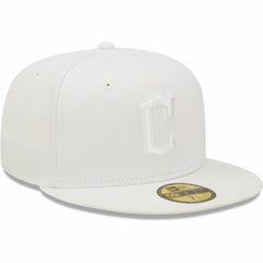 Cleveland Guardians New Era White on White 59FIFTY Fitted Hat - New Era Sale
