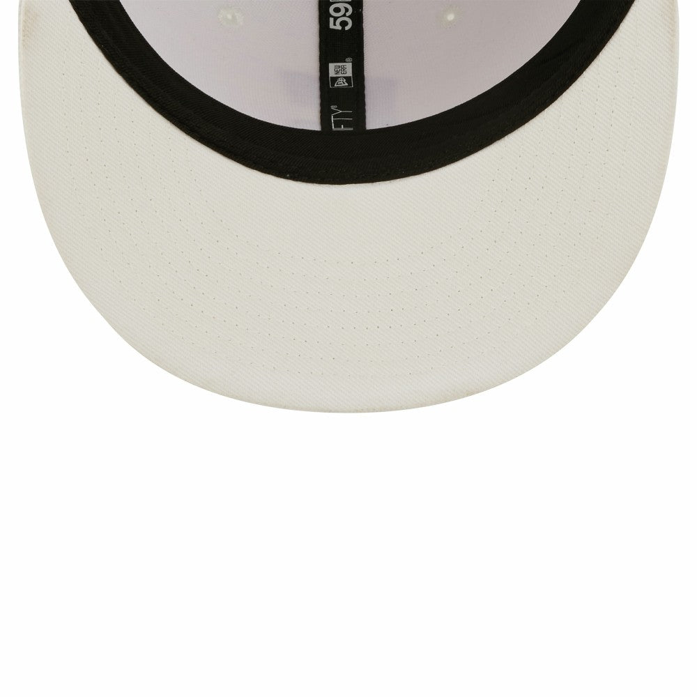 Cleveland Guardians New Era White on White 59FIFTY Fitted Hat - New Era Sale