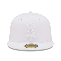Los Angeles Angels New Era White on White 59FIFTY Fitted Hat - New Era Online