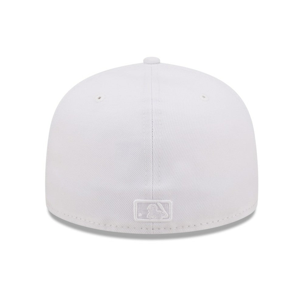 Seattle Mariners New Era White on White 59FIFTY Fitted Hat - New Era Lifestyle