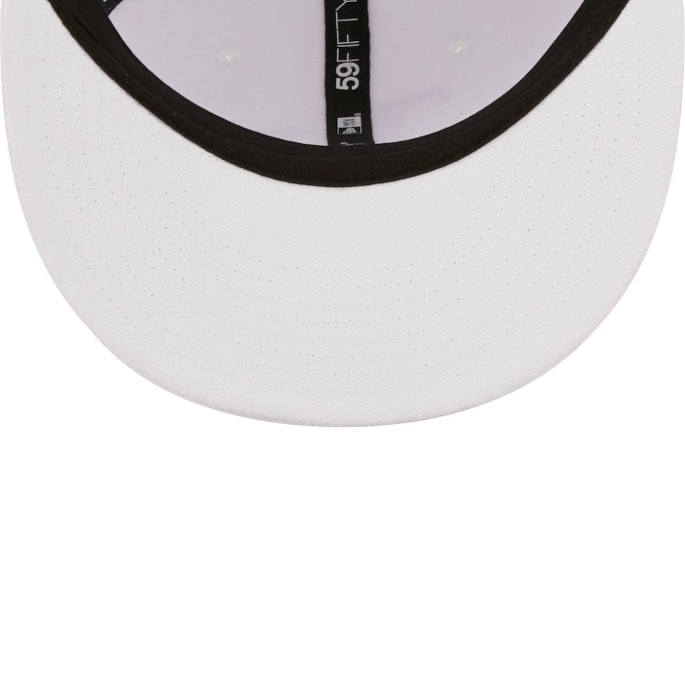 Tampa Bay Rays New Era White on White 59FIFTY Fitted Hat - New Era Discount