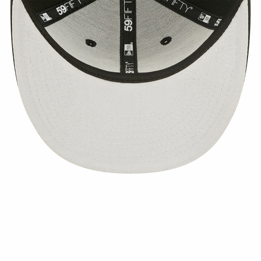 Miami Marlins New Era Black & White Low Profile 59FIFTY Fitted Hat - New Era Sale