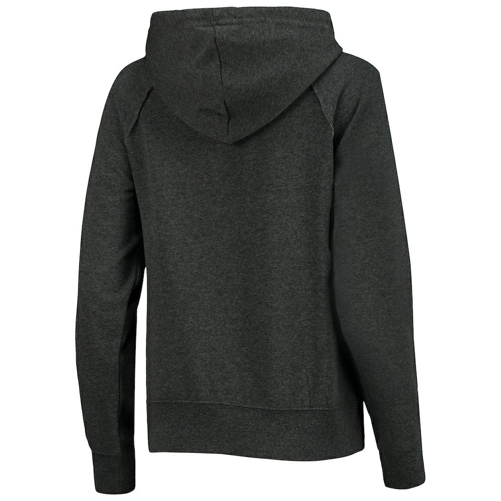 Washington Commanders New Era Women's Raglan Pullover Hoodie Heathered Charcoal