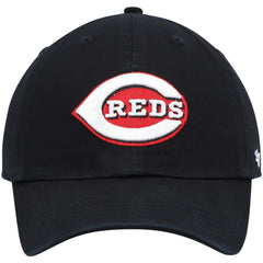 Cincinnati Reds '47 Clean Up Adjustable Hat - Black - 47 brand Discount