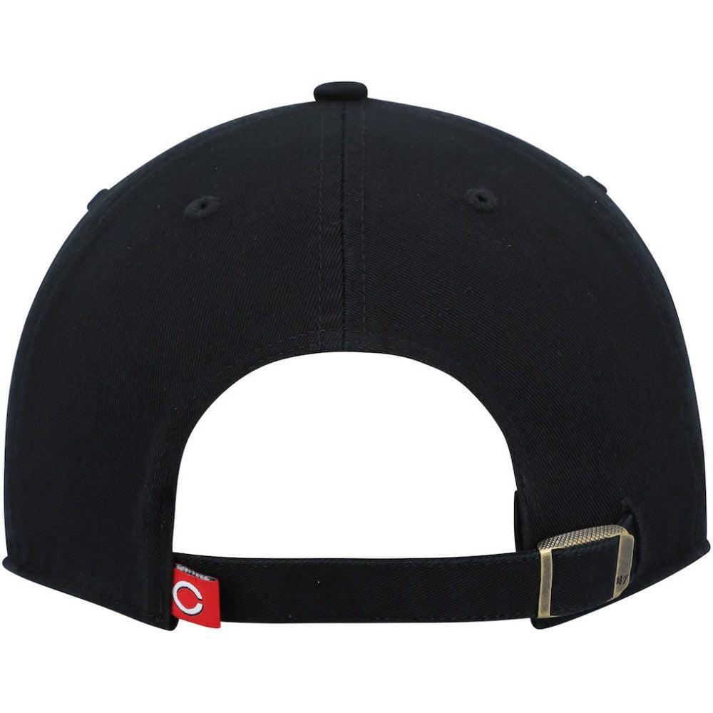 Cincinnati Reds '47 Clean Up Adjustable Hat - Black - 47 brand Discount