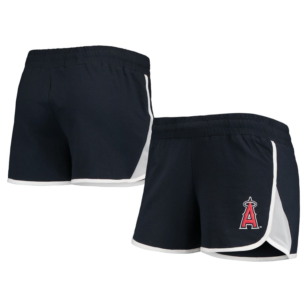 Los Angeles Angels New Era Women's Stretch French Terry Shorts - Navy - New Era Sale