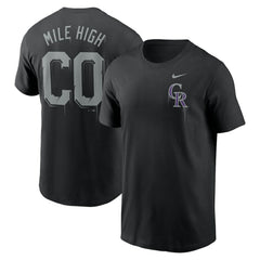 Colorado Rockies Nike Mile High Local Team T-Shirt - Black - Nike Online