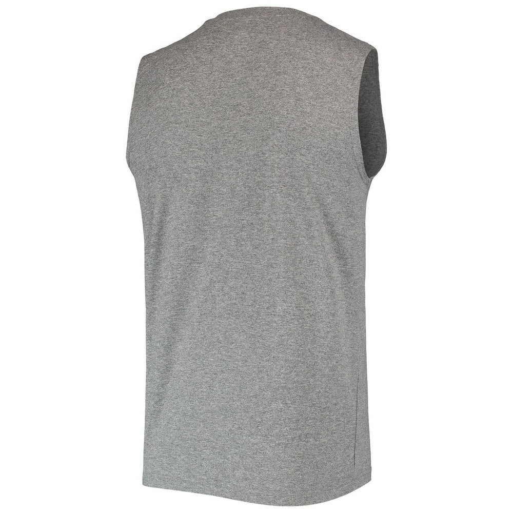 Las Vegas Raiders New Era Brushed Sleeveless Tank Top Heathered Gray
