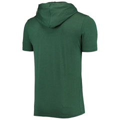 Green Bay Packers New Era Team Brushed Hoodie T-Shirt Heathered Green