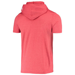 San Francisco 49ers New Era Team Brushed Hoodie T-Shirt Heathered Red