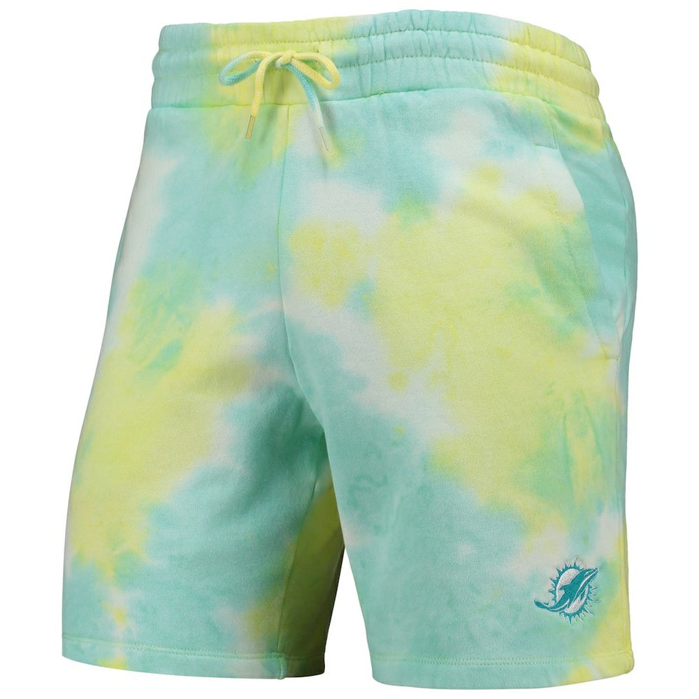 Miami Dolphins New Era Tie-Dye Shorts White