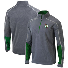 Boston Celtics Omni-Wick Shotgun 2.0 Quarter-Zip Pullover Top Heathered Gray/Green | Columbia for sale