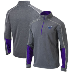 Charlotte Hornets Omni-Wick Shotgun 2.0 Quarter-Zip Pullover Top Heathered Gray/Purple | Columbia US
