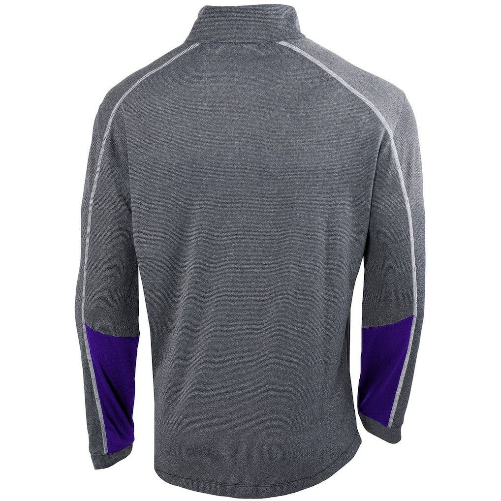 Charlotte Hornets Omni-Wick Shotgun 2.0 Quarter-Zip Pullover Top Heathered Gray/Purple | Columbia US