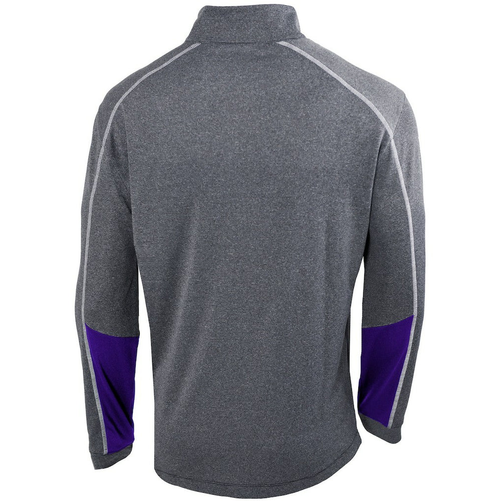 Charlotte Hornets Omni-Wick Shotgun 2.0 Quarter-Zip Pullover Top Heathered Gray/Purple | Columbia US