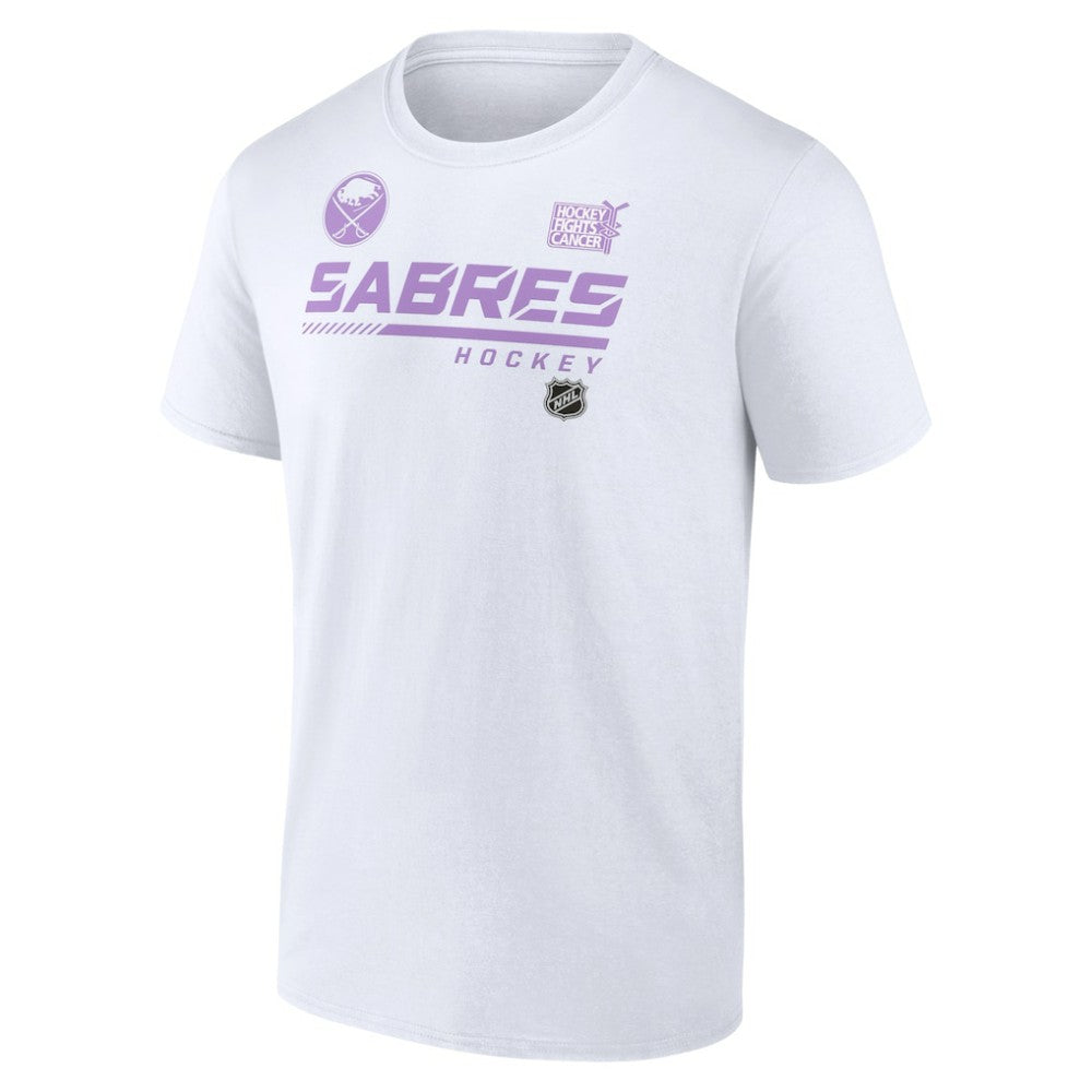 Buffalo Sabres NHL Hockey Fights Cancer T-Shirt - White - NHL 4751699